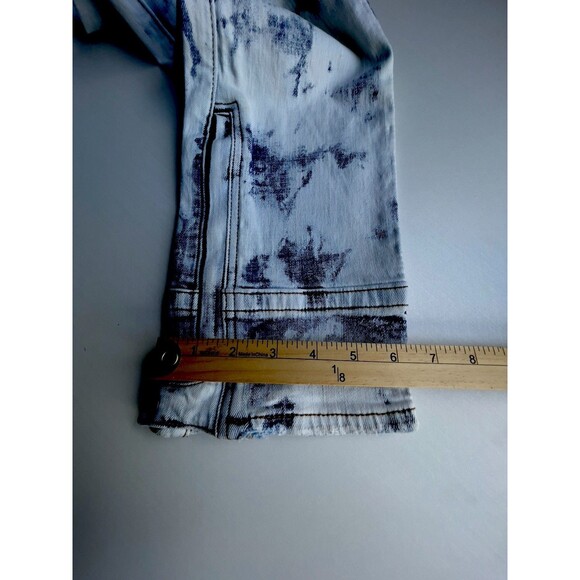 Decibel Stacked With Gusset Jeans Patched Distressed Ice Wash Denim Men’s 30x35 - Picture 10 of 16